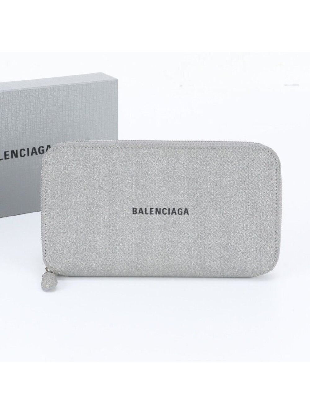 Balenciaga Cash Continental Leather Wallet Zip Around
